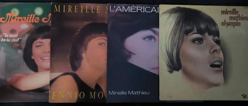 Mireille Mathieu lot de 4 vinyles 33t