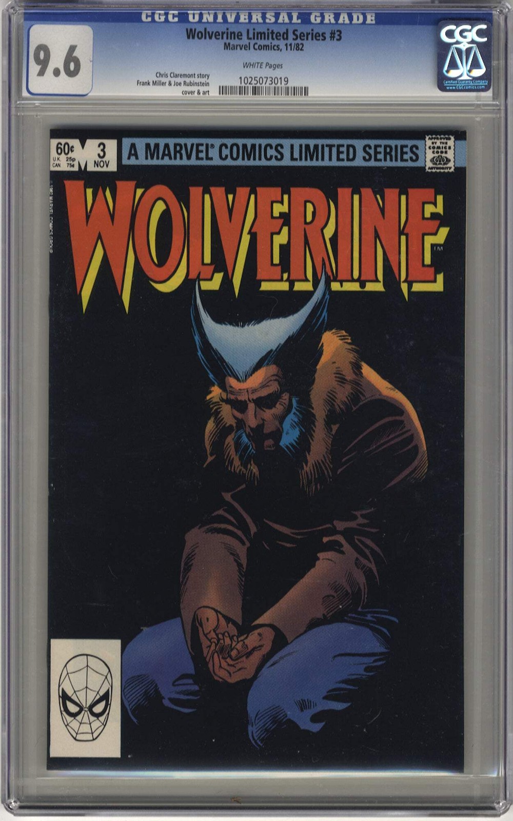 WOLVERINE LIMITED SERIES 3 - CGC 9.6 - Marvel Comics