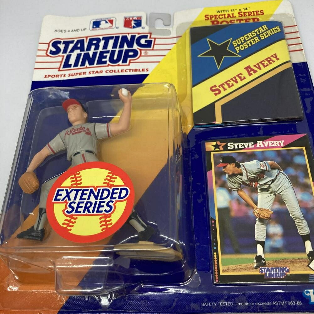 Kenner Starting Lineup Steve Avery Atlanta Braves MLB Baseball Figure Vintage