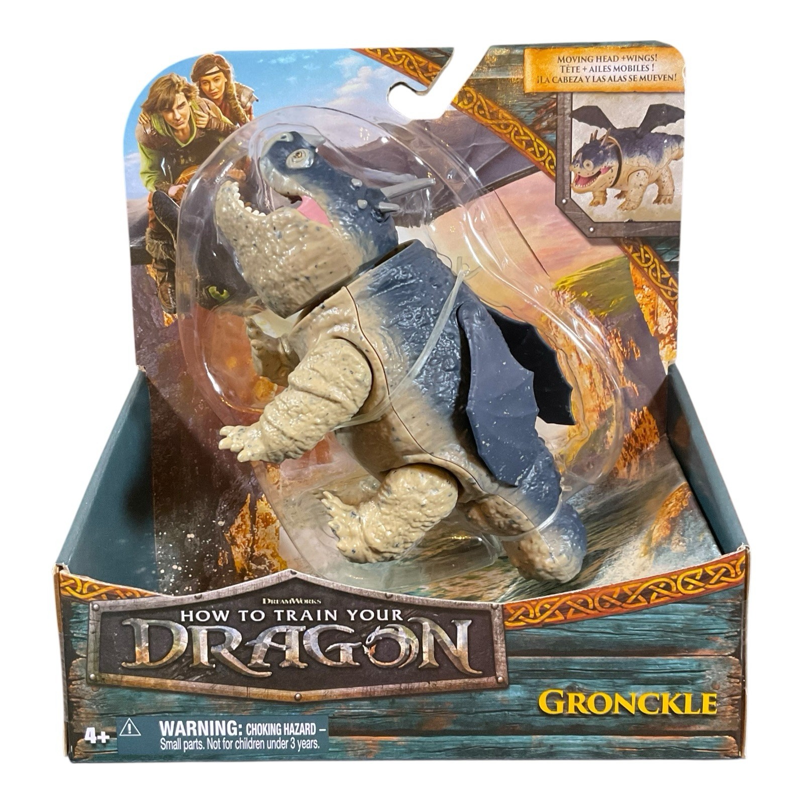 How To Train Your Dragon Gronckle Action Figure Dreamworks Nuovo In Mano