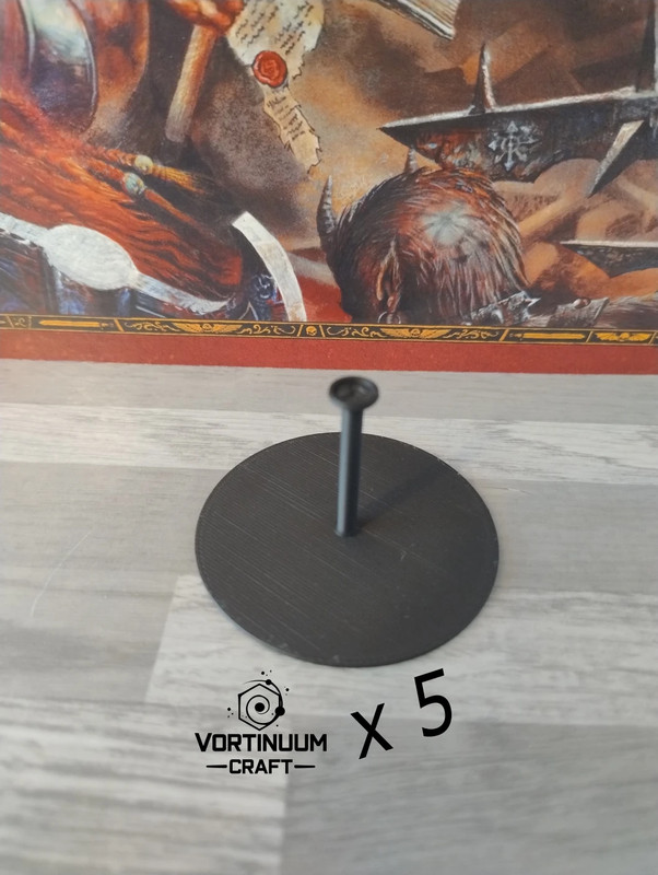 Socles volants base 60mm et hauteur 35mm + un emplacement pour aimant, LOT de 5.