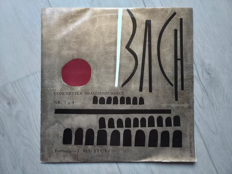 12" Vinyl LP Schallplatte Bach I musici Concertele Brandenburgice 1 si 4