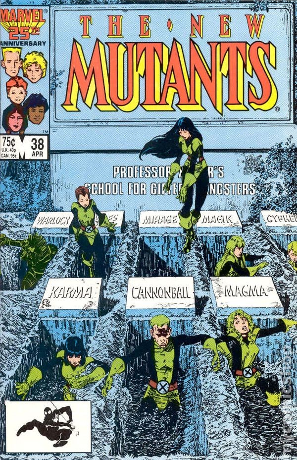 Nuovi Mutanti #38 VF 8.0 1986 Immagine Stock