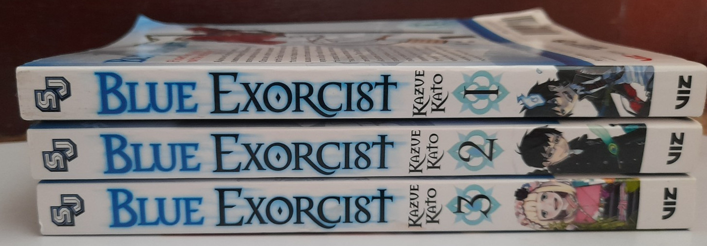 Blue Exorcist English Manga Volumes 1-3 Kazue Kato