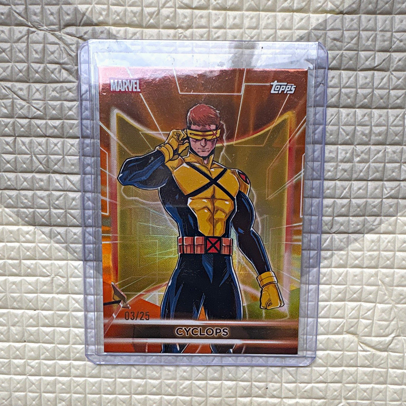 Topps Marvel Neon 2026 Cyclops #40 Orange Numbered 03/25 