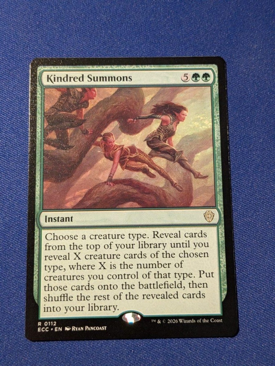 Kindred Summons Lorwyn Eclipsed Commander #112 quasi nuovo MTG