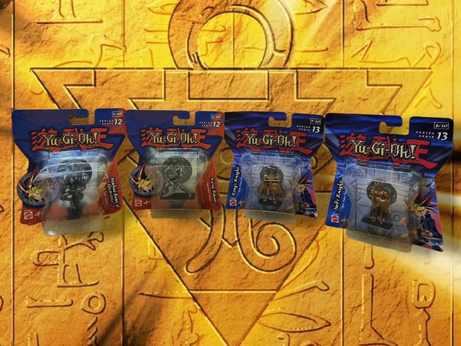 Mattel Yu-Gi-Oh 2004! Serie 12 e 13 Set di quattro minifigure da 2" pollici MOC!