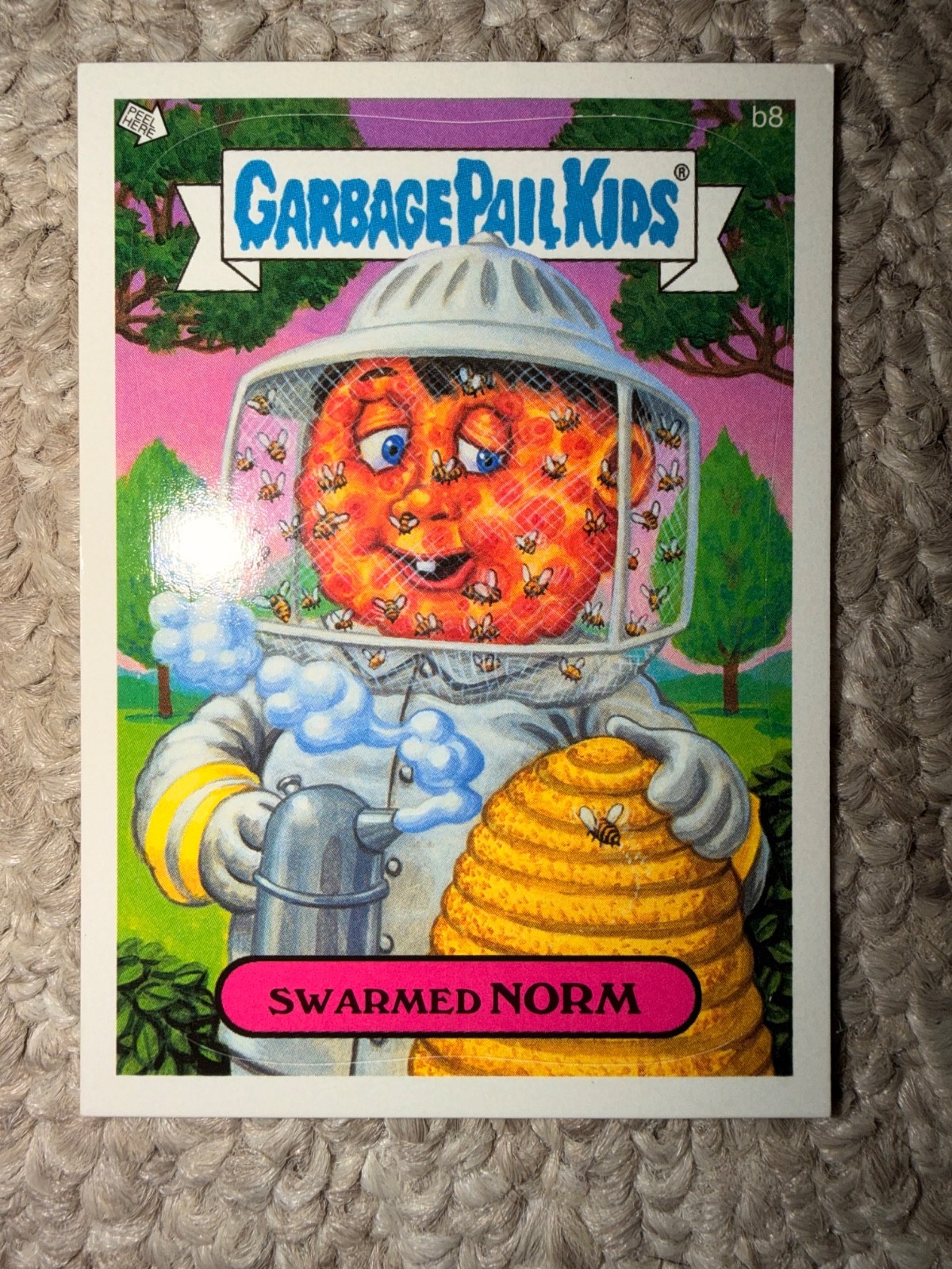 Spazzatura secchio bambini tutto nuovo serie 6 ANS6 bonus b18 Swarmed Norm Topps GPK card