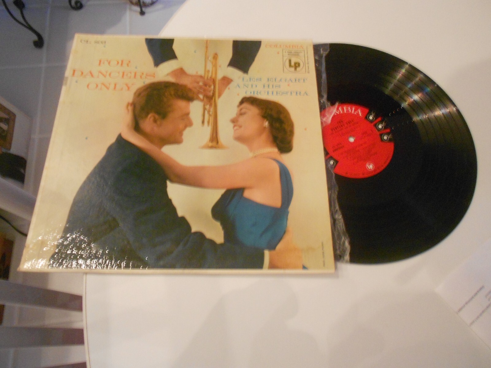 FOR DANCERS ONLY LP-LES ELGART & ORCH-COLUMBIA-CL-803-VG++