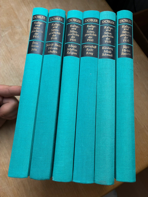 Buch: Hannsferdinand Döbler Kultur- und Sittengeschichte der Welt 6 Bände Komplettset