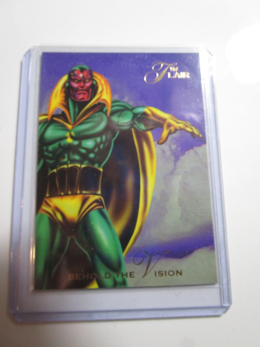 Carte collezionabili singole annuali Fleer Flair Marvel 1994 #27 Ecco la visione -