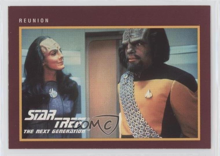 1991 Impel Star Trek 25th Anniversary K'Ehleyr Lt Commander Worf Reunion 1m8