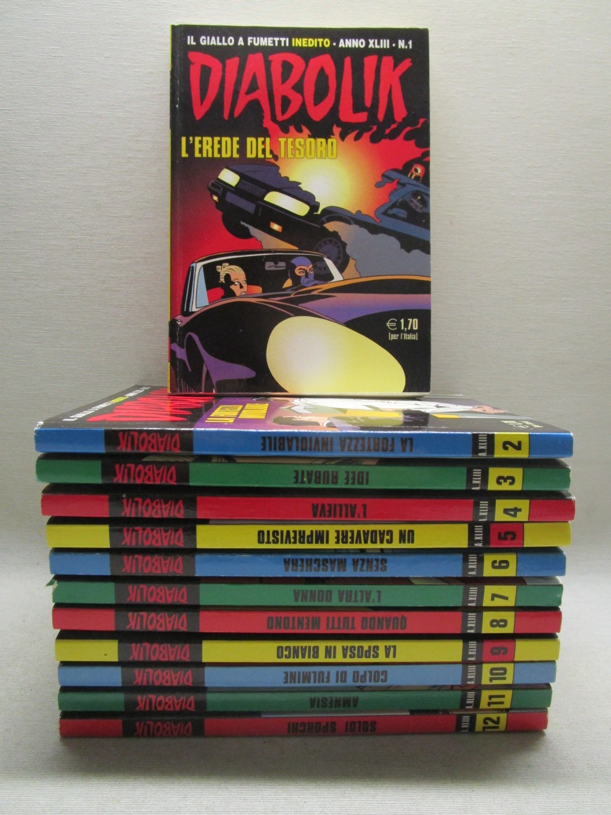 DIABOLIK ANNO 43-XLIII (2004)-COMPLETA 1/12 (B) - CONDIZIONI EDICOLA -NO GADGET