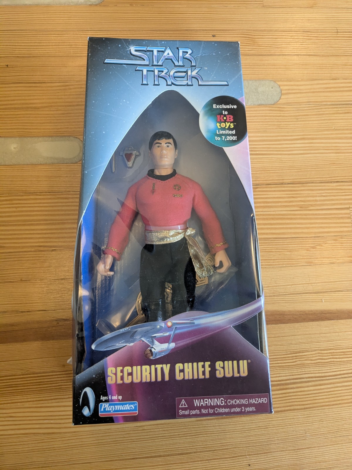 Sigillato 1999 Security Chief Sulu - Esclusiva KB Toys - Edizione limitata solo 7200