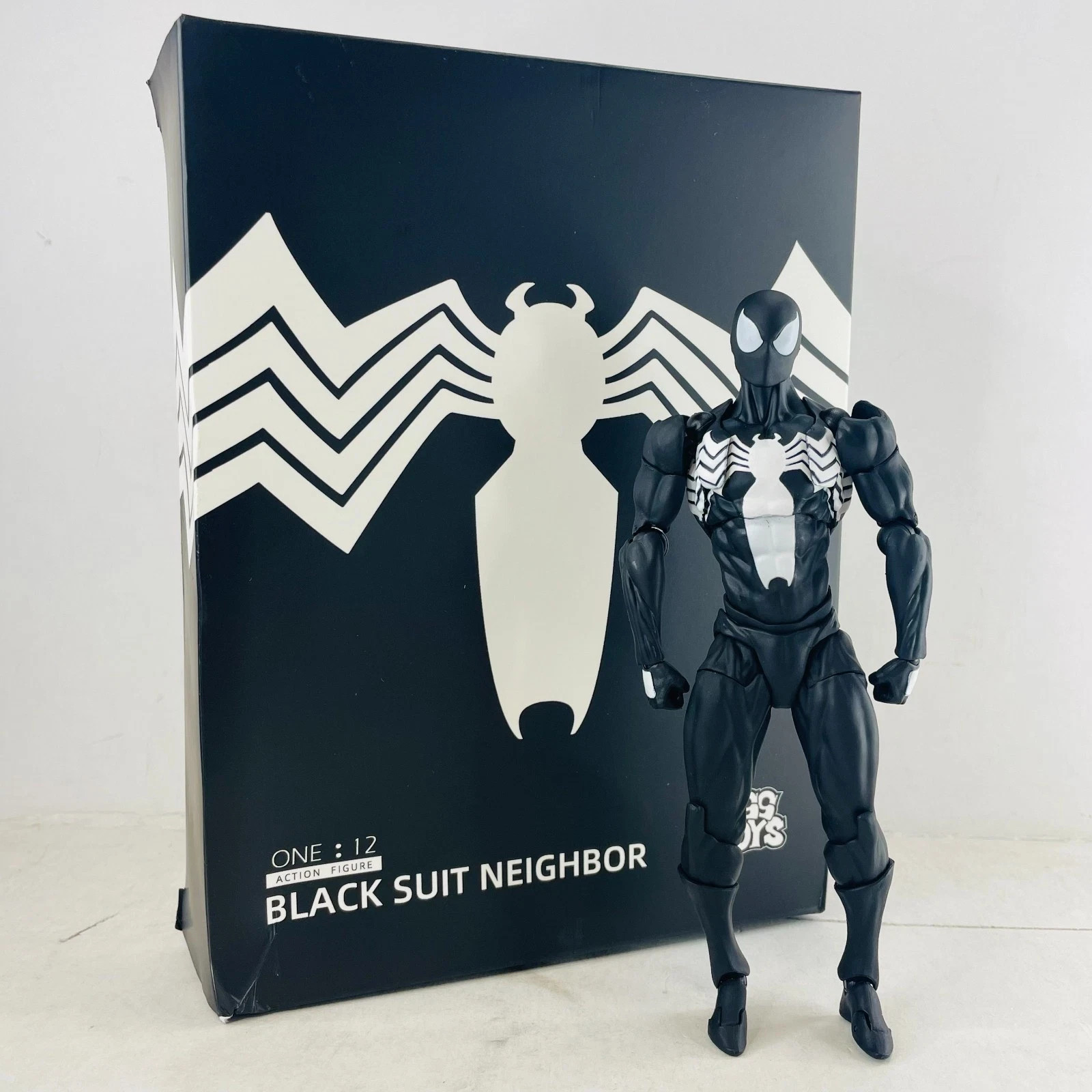 Spider-Man Black Suit Neighbor Symbionte Parker Venom 6" action figure giocattolo regalo