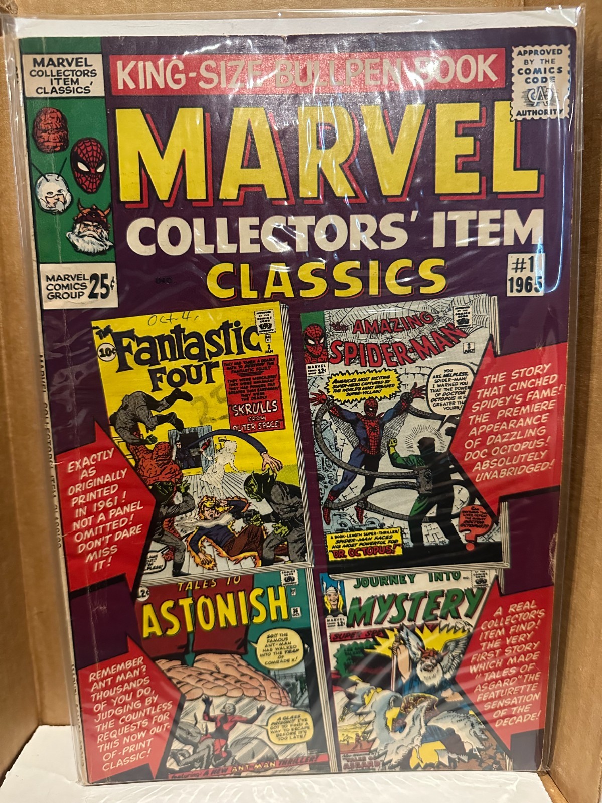 Marvel Collectors' Item Classics #1 Complete Stories Marvel Comics 1966 Reader