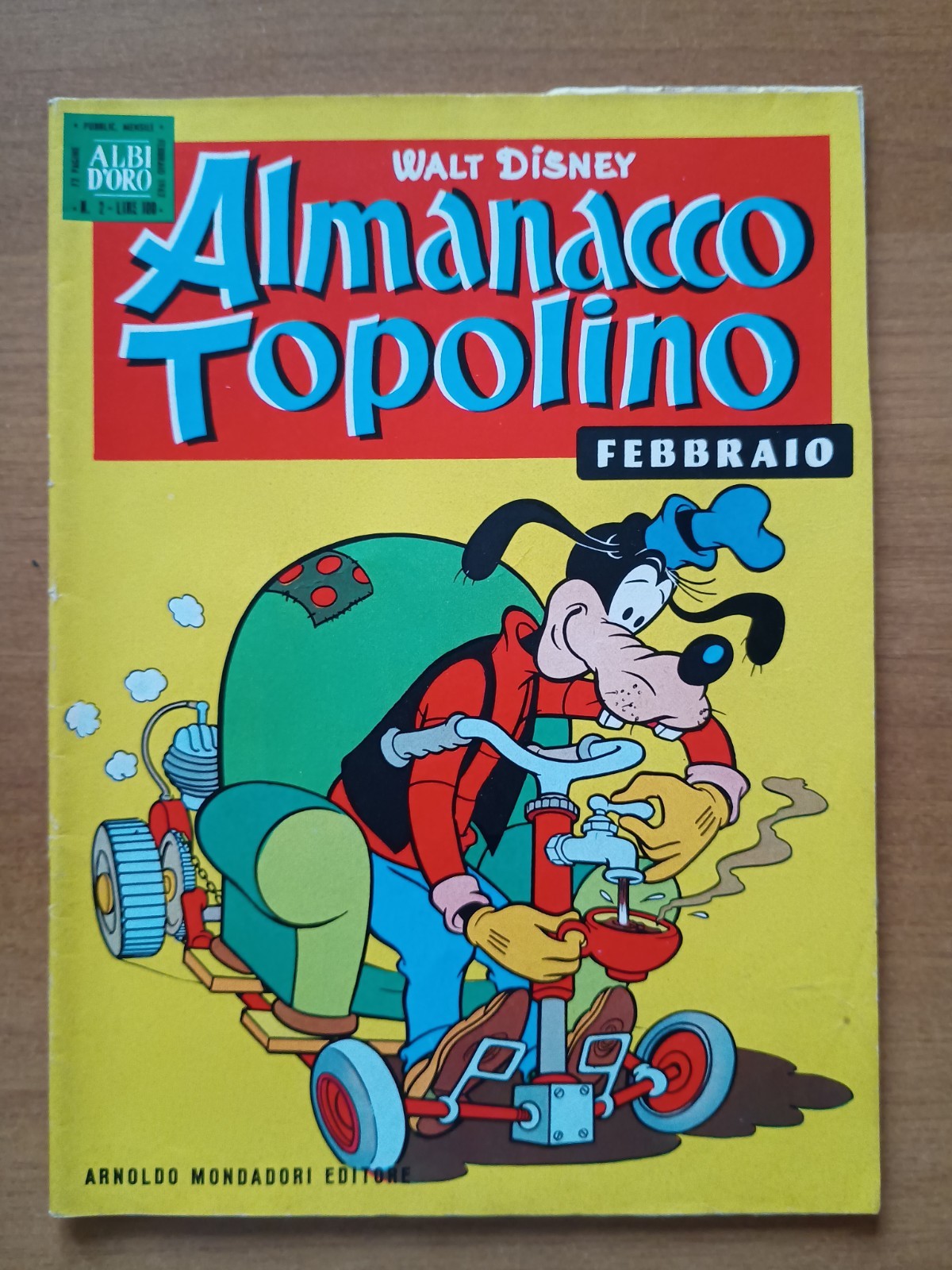 ALMANACCO DI TOPOLINO 1962 N. 2 CON FIGURINE COME NUOVO