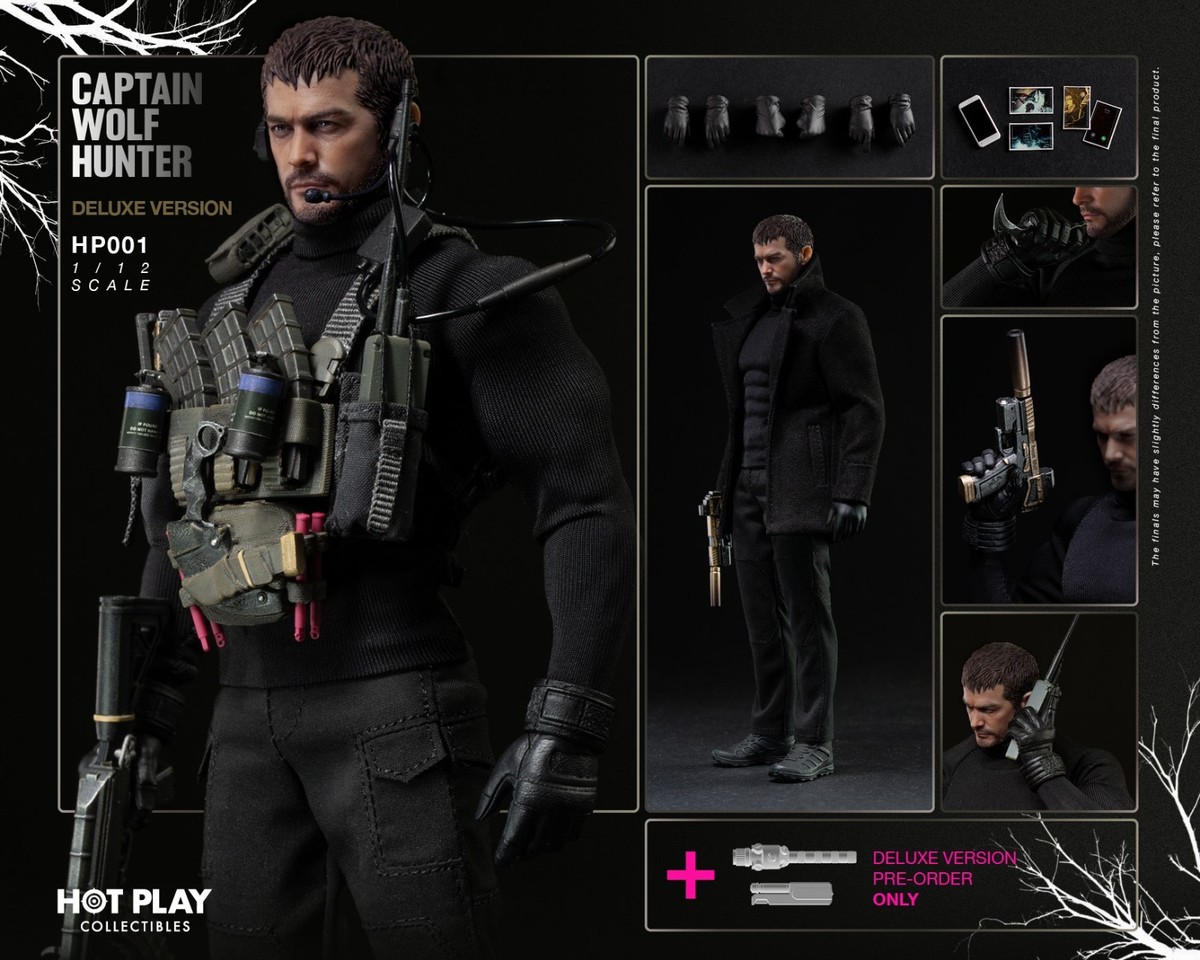 Hot Play 1/12 HP001 Chris Captain Wolf Hunter Resident Evil 8 Edizione Deluxe