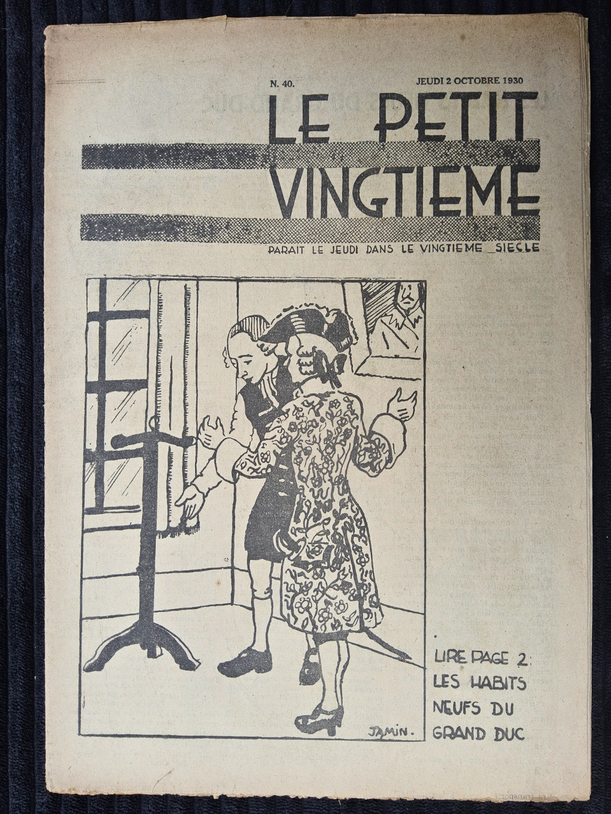 Tintin - Petit Vingtième - Numéro 40 de 1930 - Congo