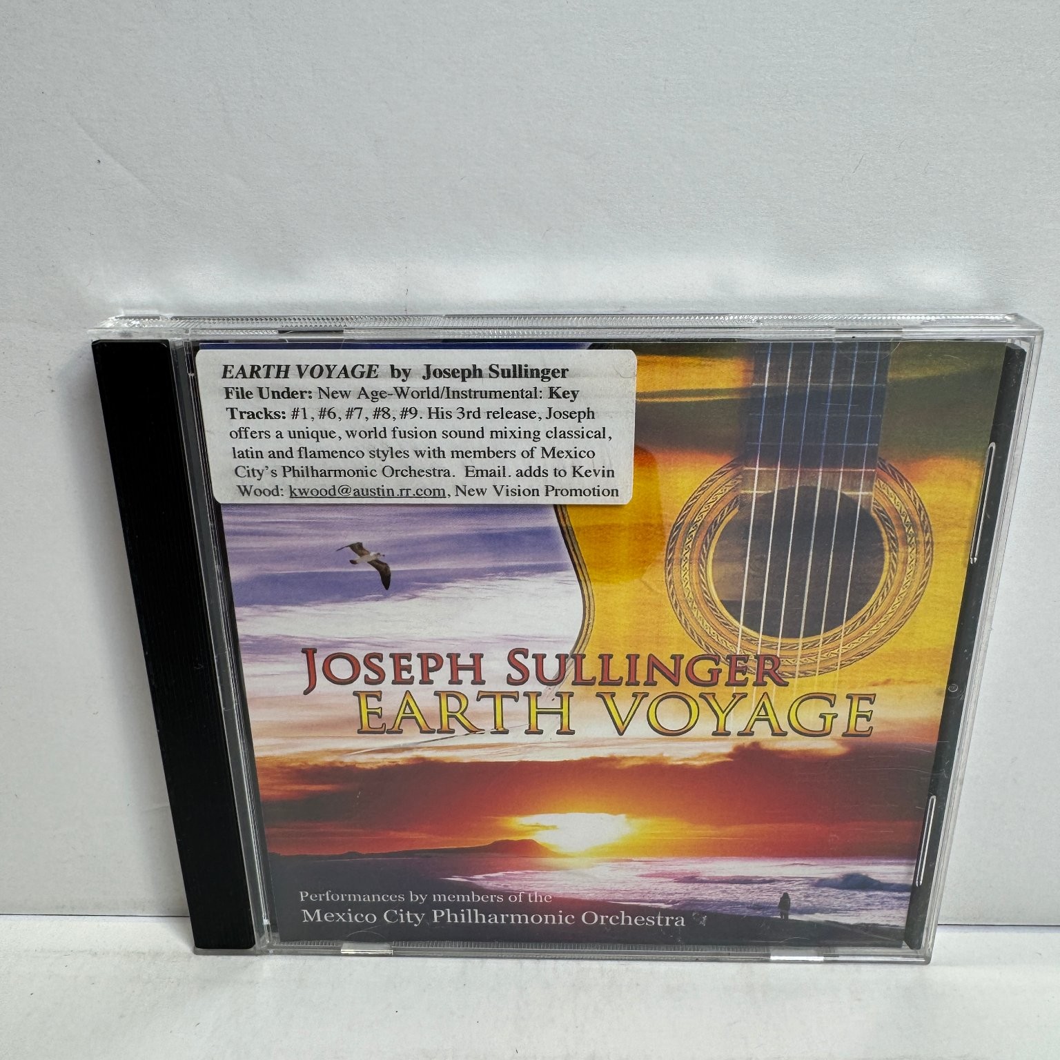 Joseph Sullinger - Earth Voyage CD 2011 New Age World Fusion Promo Soundship