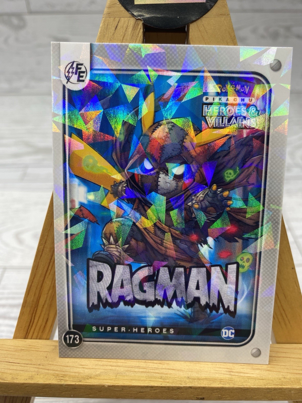 Pikachu as Cosplay Ragman Heroes & Villains DC Comics Fan Art Cracked Ice Holo