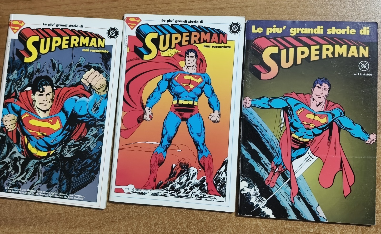 DC Lotto fumetti 6 albi Superman + Supergirl Le più grandi storie 1990 ITA