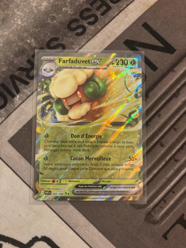 Carte Pokémon Farfaduvet ex 005/086 – Flamme Blanche FR