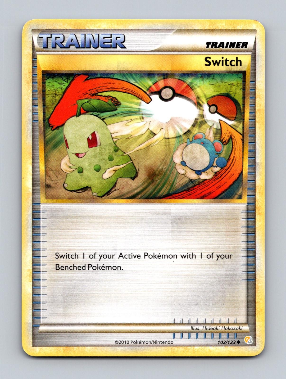Switch 102/123 Pokemon non comune HeartGold e SoulSilver giocato moderatamente