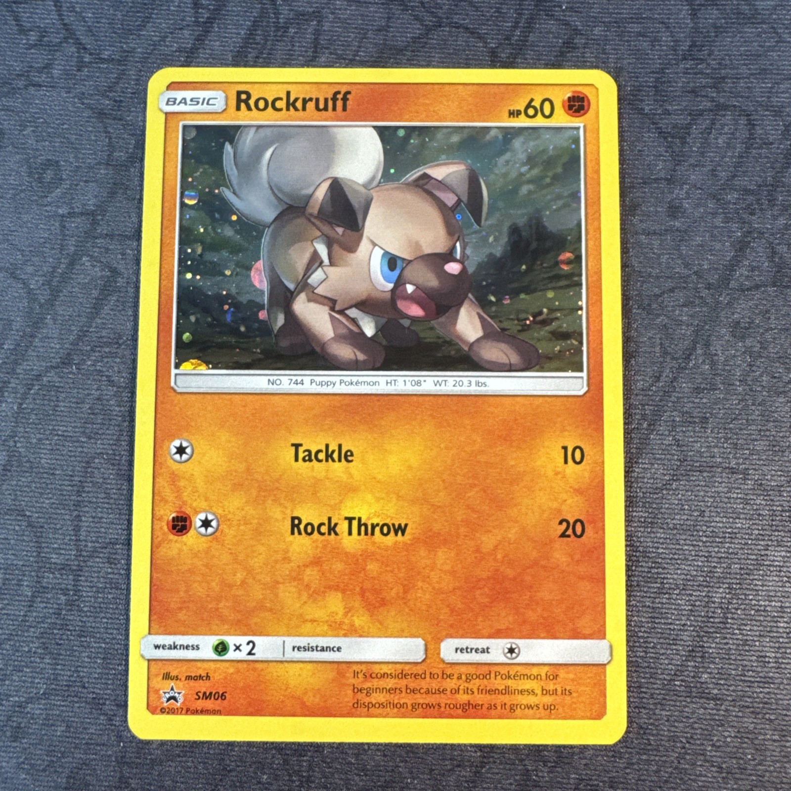 Rockruff SM06 Sm Holo Black Star Promo Pokemon