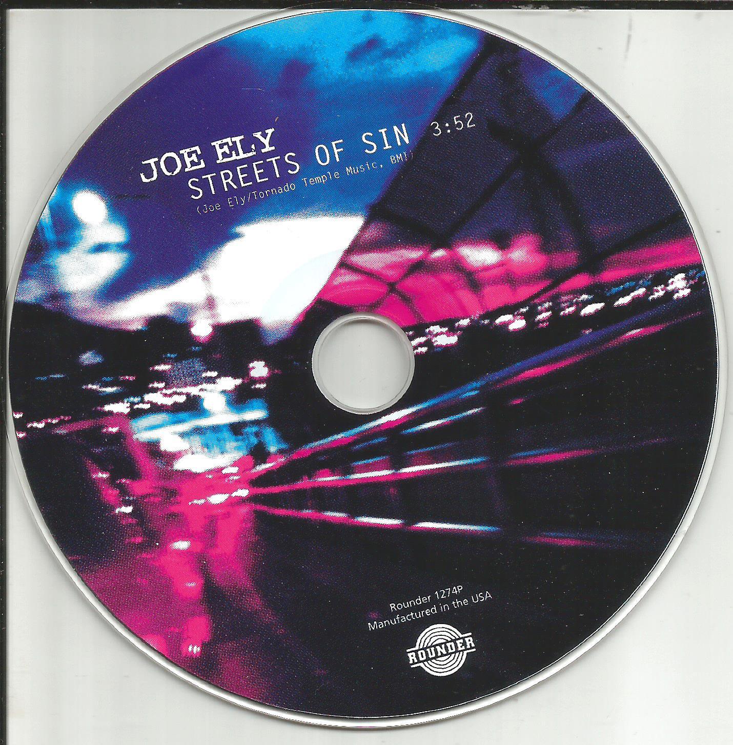 Flatlanders JOE ELY Streets of Sin RARE PICTURE DISC DJ PROMO CD Single 2003 USA