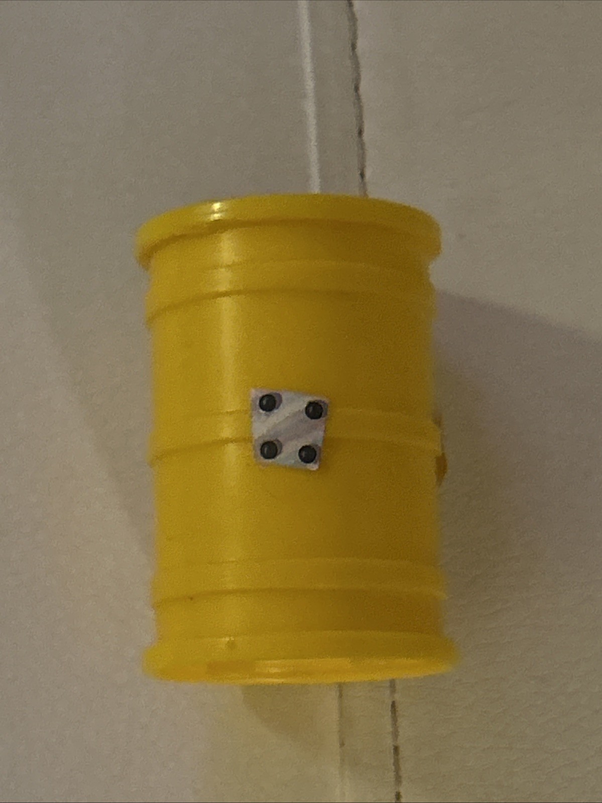 VINTAGE 1989 TMNT TURTLES YELLOW BARREL PIECE PART PLAYMATES SEWER ARMY