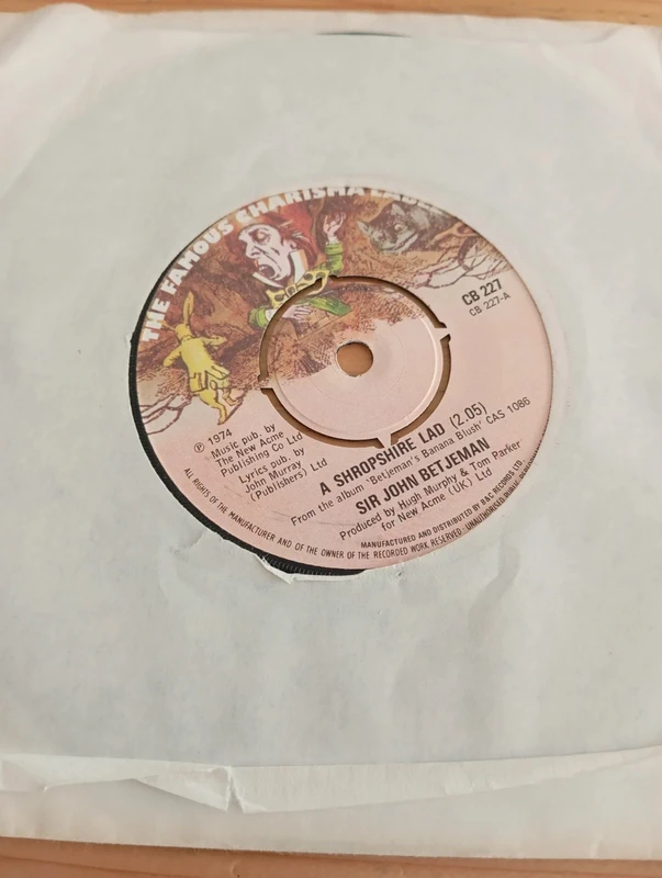 Sir John Betjeman* - A Shropshire Lad (7")