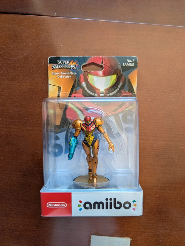 Figurine amiibo Samus N°7 - Super Smash Bros Collection (Neuf scellé)