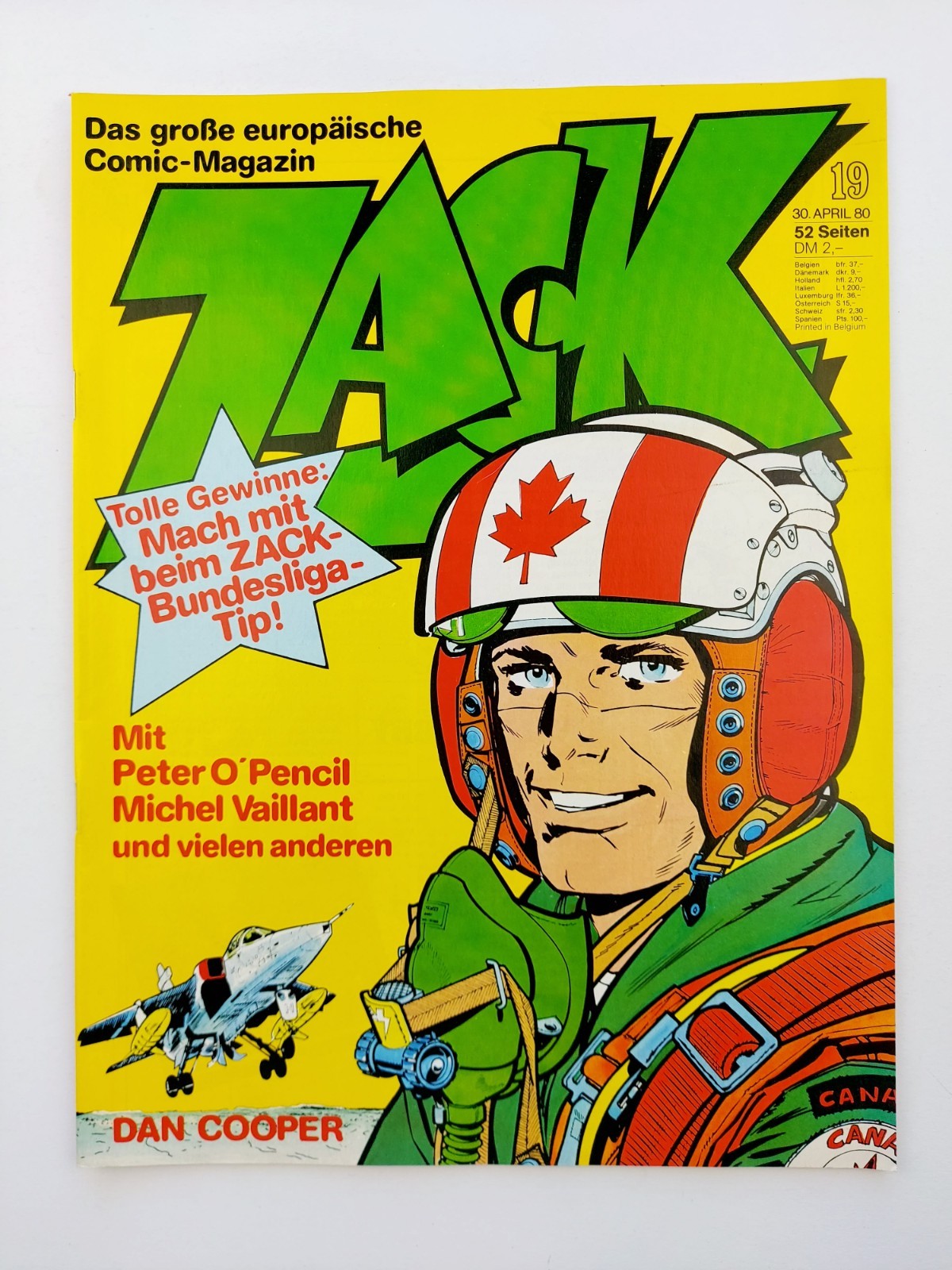 Corallo fumetto - Zack n.19 / 1980 (con pagina da collezione Olimpiadi) ottime condizioni / Z1