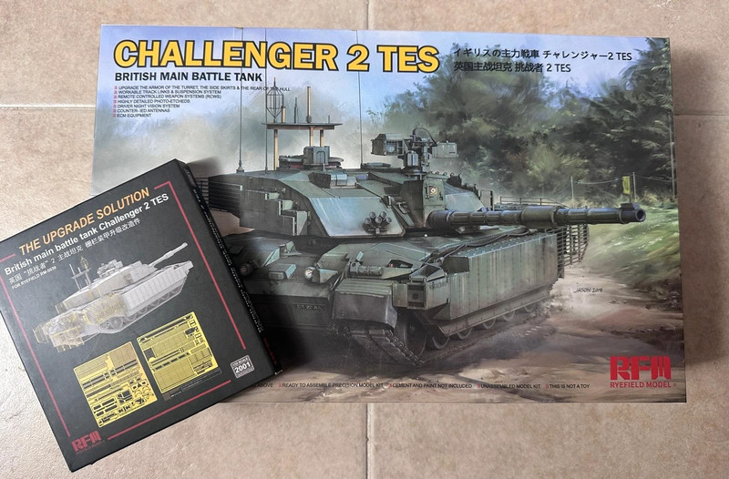 Maqueta ryefield model Challenger 2 TES