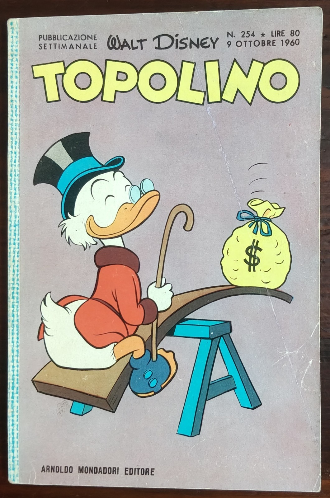 TOPOLINO LIBRETTO 254 - QUASI OTTIMO - COMPLETO - FUMETTO DISNEY DEL 1960