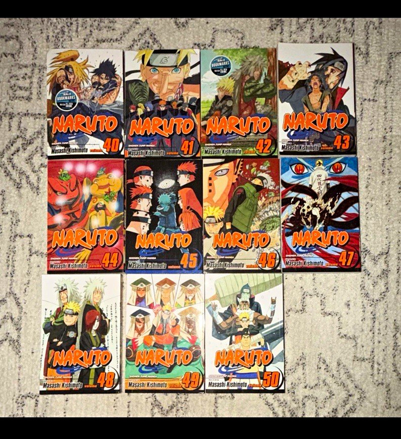 Naruto Manga Lotto Copertina Masashi Kishimoto VIZ Inglese 40-50,1,5,8,9,16,24