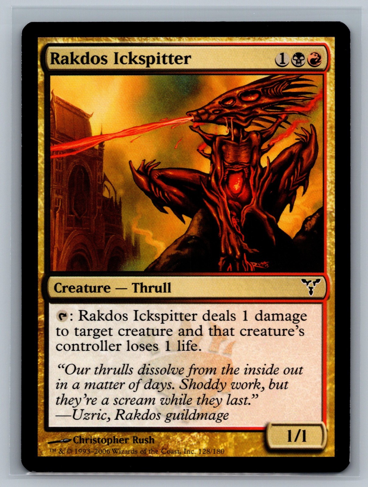 Magic MTG Dissension 4x Rakdos Ickspitter #128/180 TCG CCG Playset