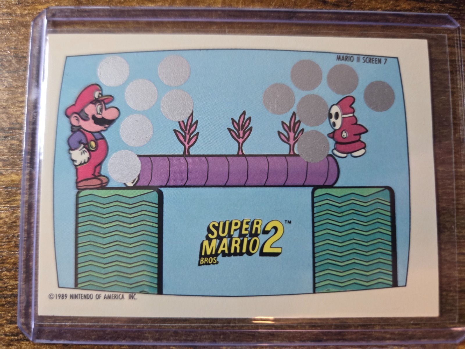 1989 Topps Nintendo Super Mario Bros. 2 Schermo 7 Scratch-Off #7