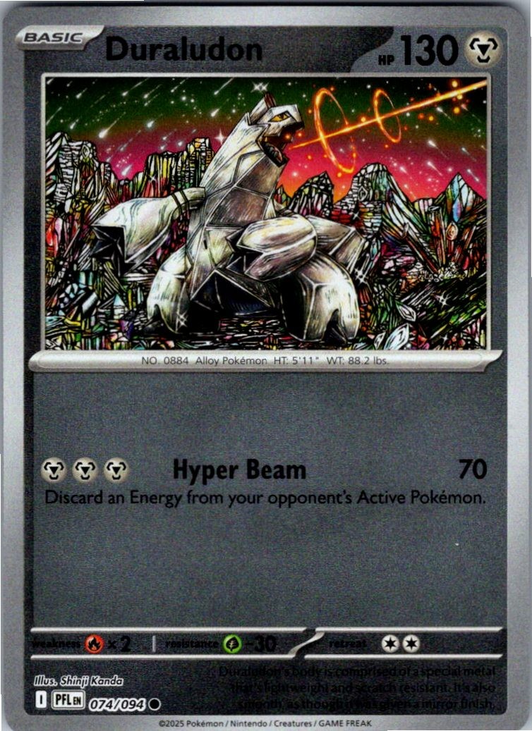 Duraludon Reverse Holofoil 074/094 Phantasmal Flames NM