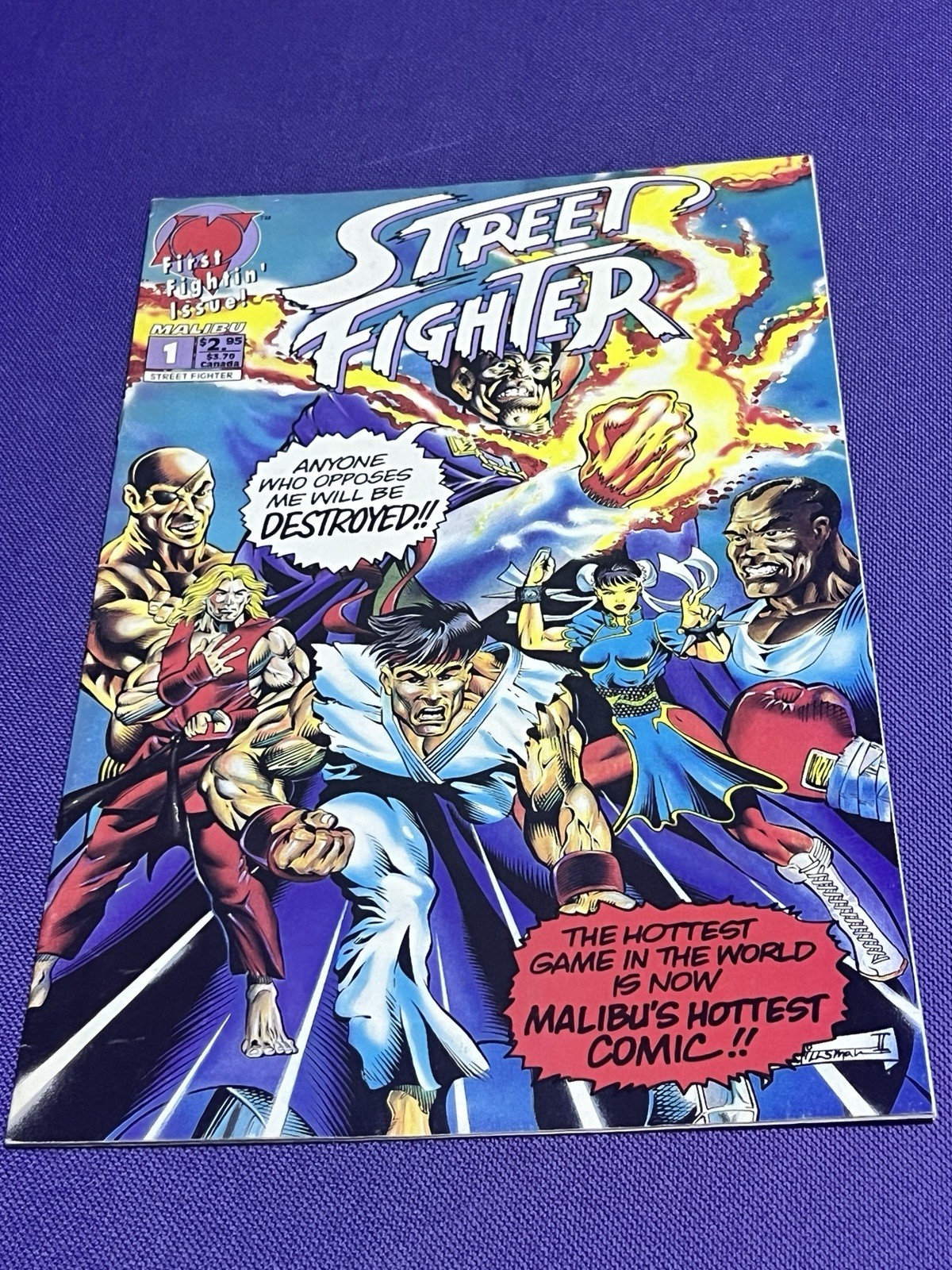 Street Fighter #1 • [VF/NM] • Don Hillsman • 1993 • MALIBU COMICA