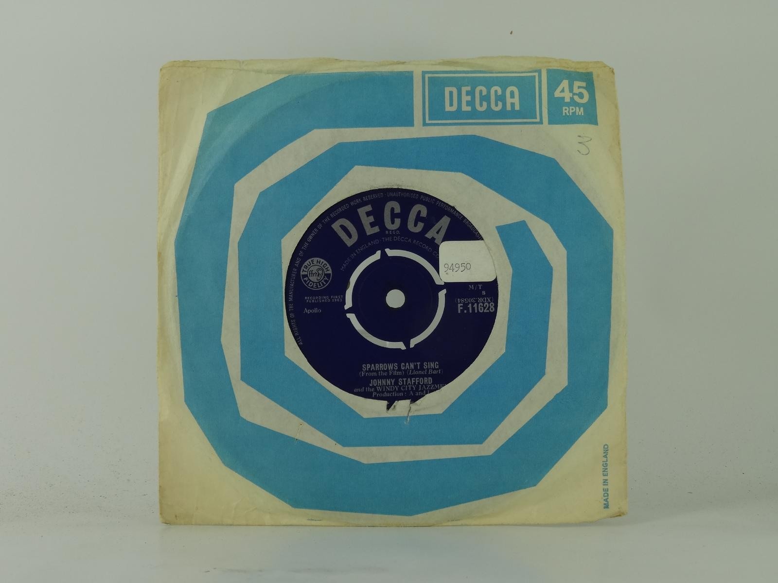 JOHNNY MATHIS WHEN A CHILD IS BORN (42) 2 Track 7" Single plus Picture Sleeve CB