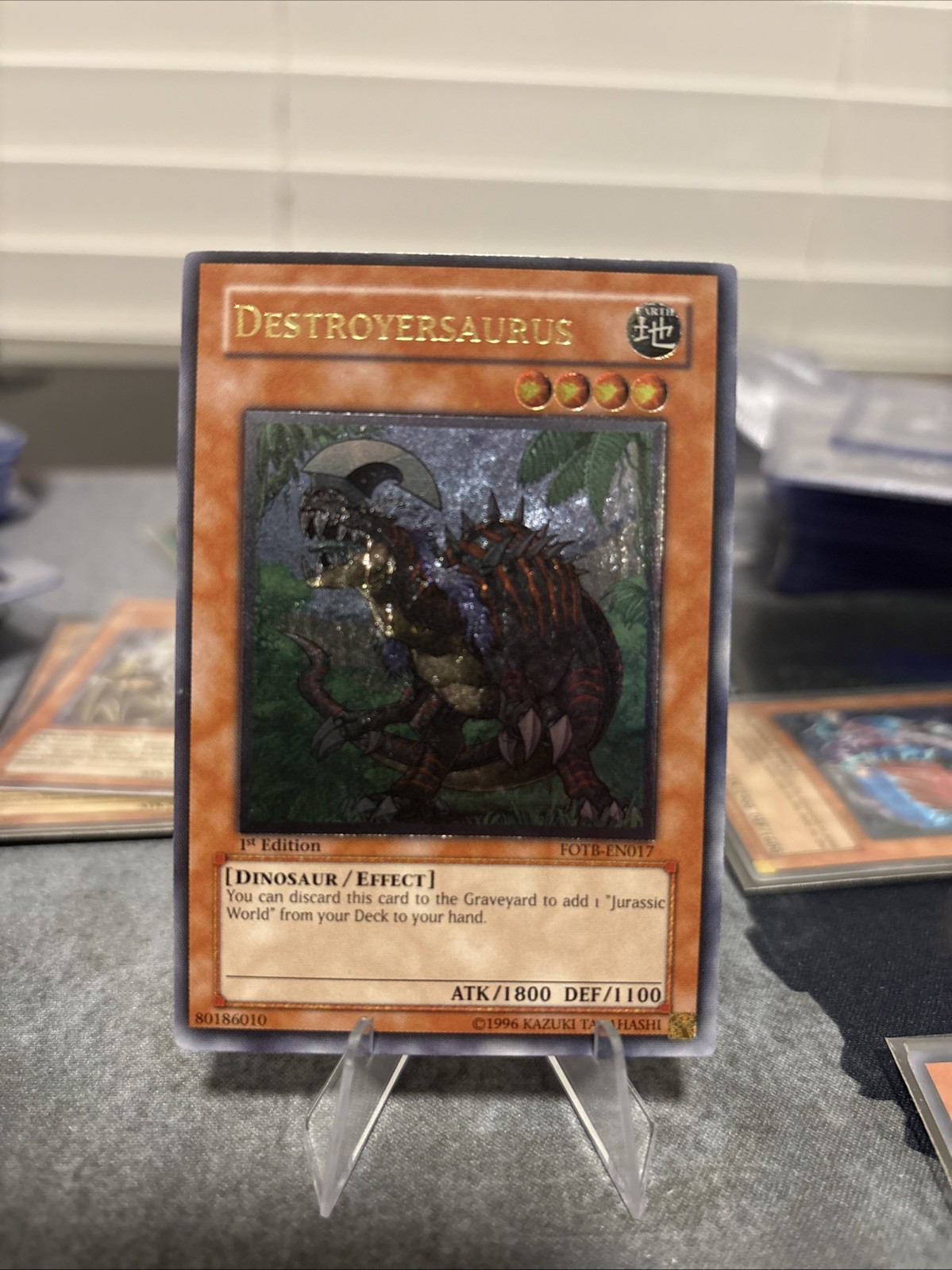 Destroyersaurus FOTB-EN017 Forza del Rompicapo Ultimate Rara 1° Edizione