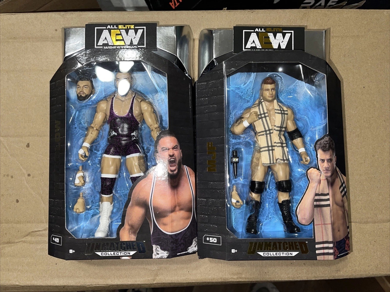 AEW Walmart Exclusive Wardlow & MJF collezione senza pari #49 & #50