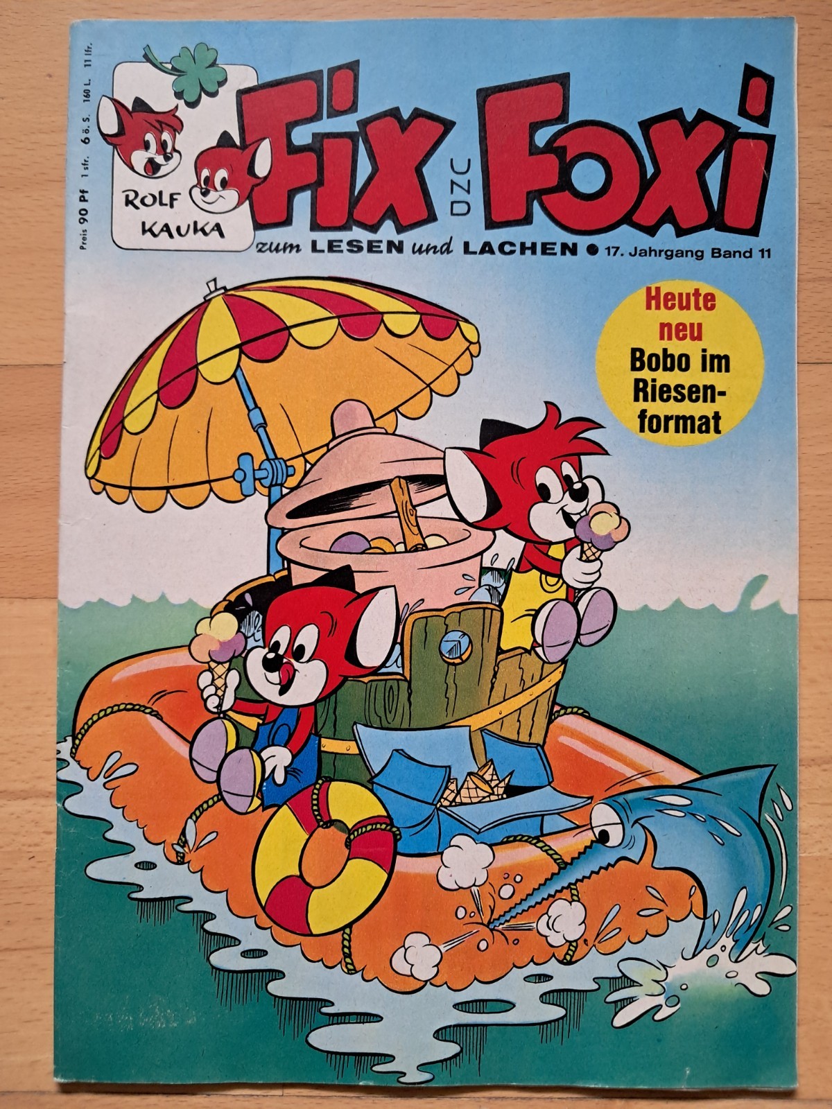 Fix + Foxi 17° anno n.11 del 1969 con pagine artigianali mini libretto, scheda FF - OTTIMA