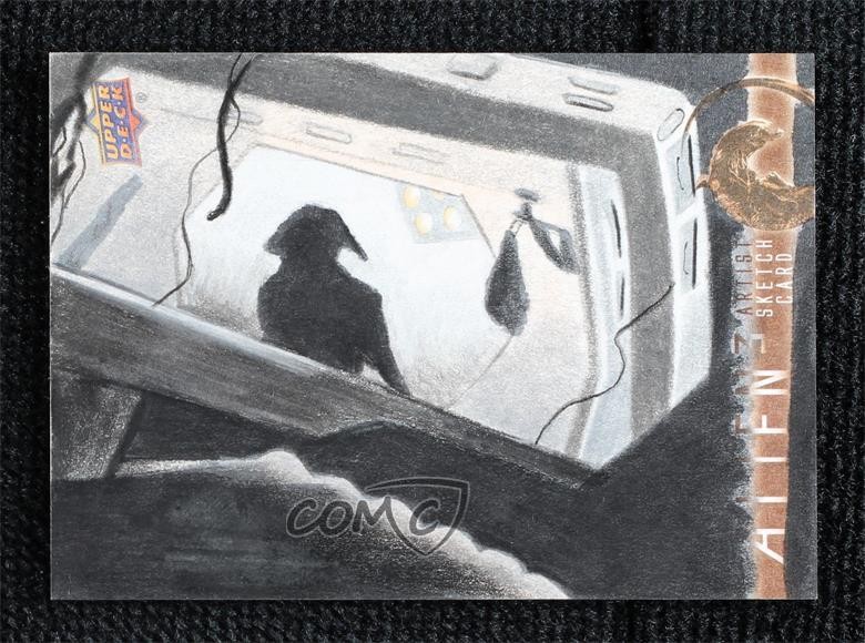 2021 Upper Deck Alien 3 1/1 Paul Shiers #SKT schizzo automatico 1m1a