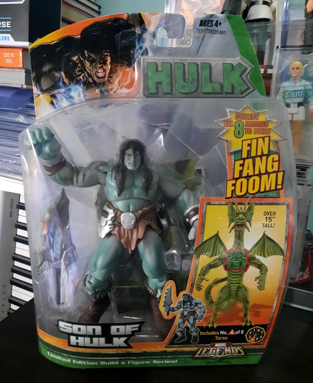 Marvel Legends Son of Hulk NEW Limited Edition Fin Fang Foom BAF Hasbro 2007