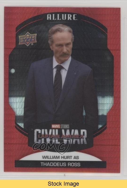 2022 Upper Deck Marvel Allure Red Prism William Hurt as Thaddeus Ross READ 0s7h