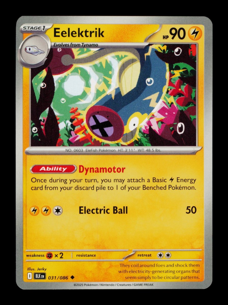 Eelektrik 031/086 Bullone Nero Pokemon TCG