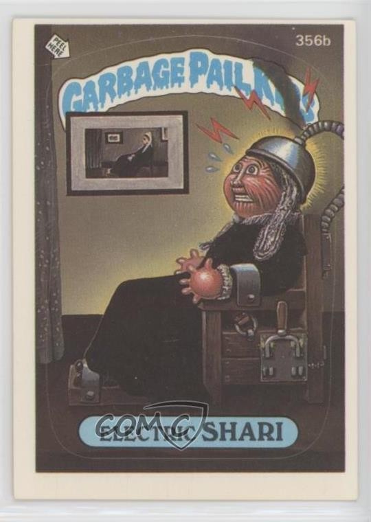 1987 Topps Garbage Pail Kids Serie 9 Shari elettrico (due stelle posteriore) #356b 0bn8